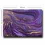 Wallity Cuadro Decorativo sobre Lienzo Púrpura y Dorado 70 x 100 cm